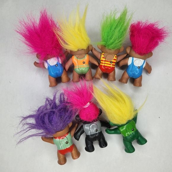 Vintage 1992 Soma Light-Up Troll Dolls Lot Toy Figure Collection - Picture 4 of 6